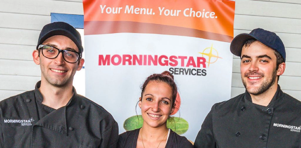 Morningstar remote catering services team posing for a photo